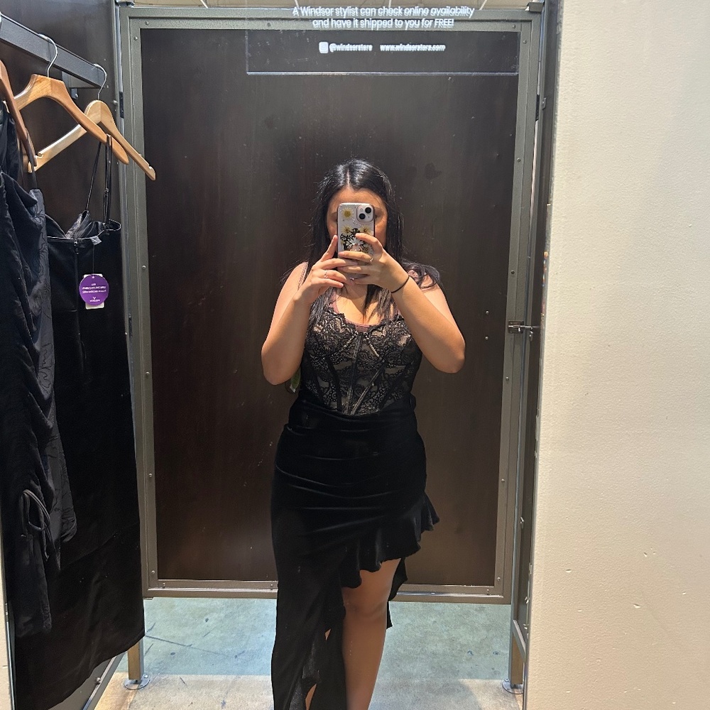 WINDSOR BLACK CORSET DRESS